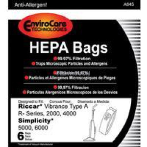 C13-6 S6-12 C13 hepa bag fit Riccar A 2000 4000 Simplicity 5000 6000 S6-3 