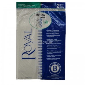 Royal: RO-AR10110 Paper Bag, Style B HEPA Cloth 2 Pk