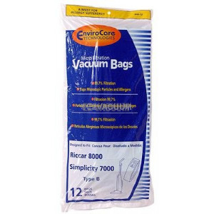 Belvedere High Filtration Upright Vacuum Bags- 12 pack