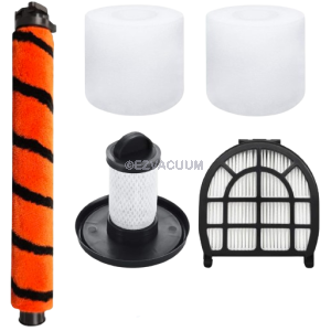 Replacement Parts for Shark LZ600 LZ601 LZ602 LZ602C APEX UpLight Lift-Away DuoClean Vacuum Cleaner, 1 Post Hepa & 1 Pre-Motor Filters, 2 Foam Filters, 1 Soft Brush Roll