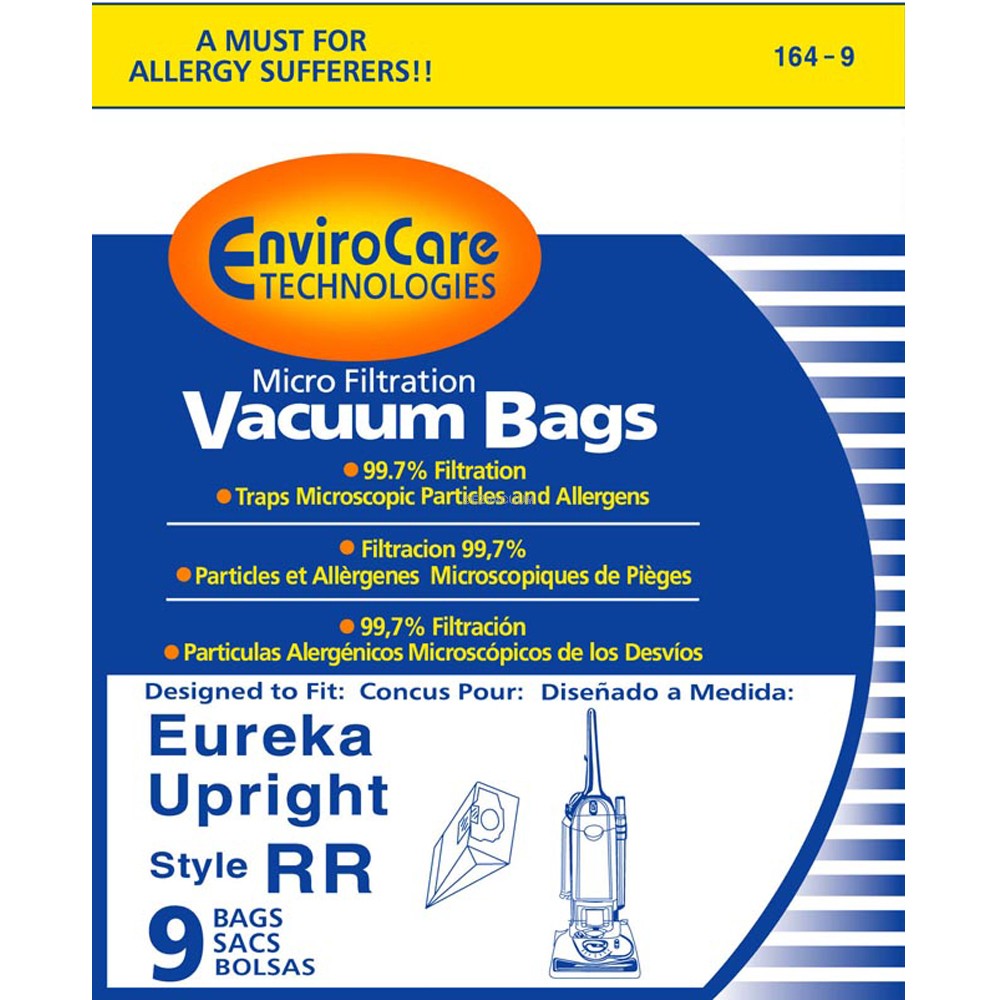 3 Pack Eureka Style RR Vacuum Bags Microfiltration with Closure 