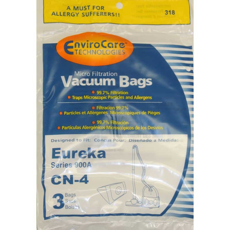 Part 68937-6 Style CN-4 900A Canister Eureka 3 Pk Paper Bags 68937 