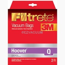 8 Hoover AH10000 Platinum Type-Q HEPA Vacuum Bags by 3M Filtrete 