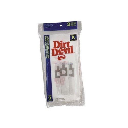 Dirt Devil Type K Vacuum Bag #3-320075-001-3 Pack 