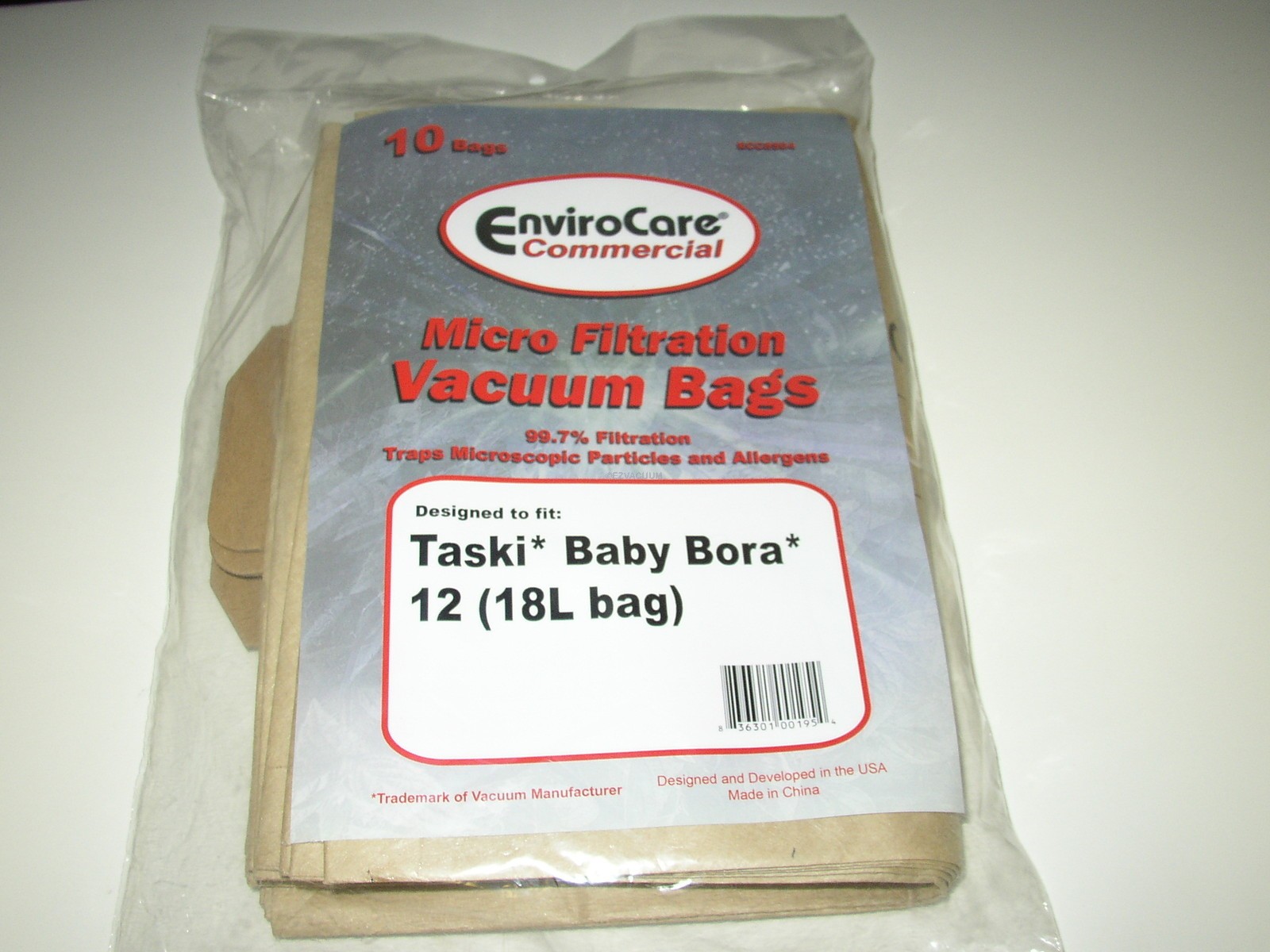 18L Bag Taski Baby Bora 12 Commercial Vacuum Bags ECC8504