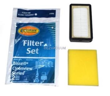 3 Pack 1008 Replacement Filter Kit for Bissell Clean View Upright Vacuums H6J6 