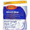 Bissell  Style 1 OR 7 Upright Vacuum Cleaner Bags  30861 or 3086 - Generic - 3 pack