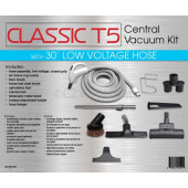 CENTRAL VAC KIT-TITAN T5,CLASSIC,30FT LOW VOLTAGE W/DELUXE TOOL KIT