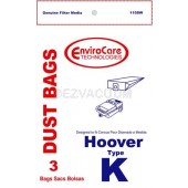 24 designed to Fit Hoover K Canister Vacuum Bags