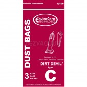 Dirt Devil Type C Vacuum Bags - Generic - 3 pack
