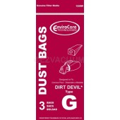 Dirt Devil Replacement Type G Paper Bags for Hand Vac Models, Package of 3 