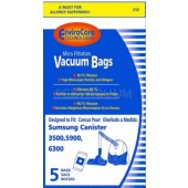 Samsung 212 Canister 3500, 5900, 6300 Bags- Generic - 5 pack