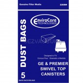 GE C Series 405329 Vacuum Bags for Premier Whirlwind Swivel Top Canister - 30 Bags