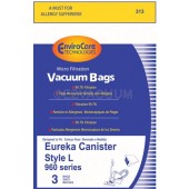 Eureka L Microlined Vacuum Bags for 960 Series  61715A-6  - Generic - 3 Pack