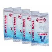 12 Eureka Style V Vacuum Bags, Power Team, Powerline, Canisters, World Vac, Home Cleaning System Vacuum Cleaners, 3