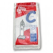 Dirt Devil Type C Vacuum Bags 3-700147-001 - Genuine - 3 pack