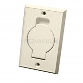 Central Vacuum Inlet Valve with Round Door (Almond) - 791500A
