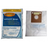 3 Eureka Allergy Style V Vacuum Bags, Power Team, Powerline, Canisters, World Vac, Home Cleaning System Vacuum Clea
