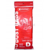 12 Royal Dirt Devil Type D Vacuum Bags, Featherlite, Lite Plus, Extra, Classic, Sensation, Toughtmate, Impulse, Upr