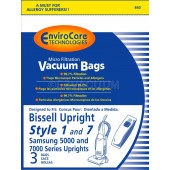 Bissell  Style 1 OR 7 Upright vacuum cleaner bags- Generic - 3 pack