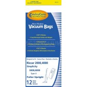 Riccar C13 Type A Vacuum Cleaner Bags for 2000, 4000 & R Series - 12 PACK