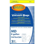 Modern Day  8 Gallon Elastic Top Vacuum Bags - 3 Pack