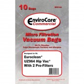 Euroclean Hip Vac UZ964 Commercial Vacuum Cleaner Bags #ECC144 - Generic - 10 pack