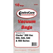  Clarke 500 Series Commercial Vacuum Cleaner Bags # ECC502 - Generic - 10 pack