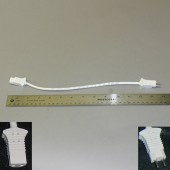 Fitall: FA-30801 Cord, 14" White Hose Cord Male/Female Ends