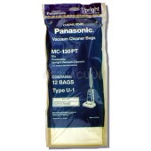 Panasonic Type U-1 MC-130PT Vacuum Cleaner Bags -  Genuine - 12 pack