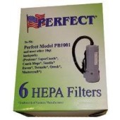 Perfect 10 Quart Backpack HEPA Filtration Vacuum Bags - 9/pk fits PB1001, CO10 Backpack #VAC18, CO10BG