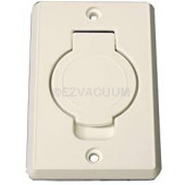 SV8016 INLET-PLASTIFLEX W/ROUND DOOR,WHITE