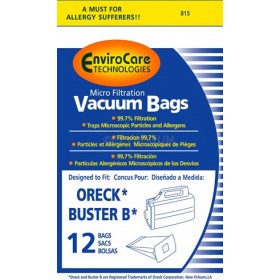 Oreck Genuine XL Buster B Canister Vacuum Bags PKBB12DW Housekeeper Bag 6 Pack 6 Pack With Motor Filter