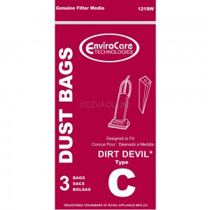 9 pk Dirt Devil Type AB Vacuum Bags part AD10096-2 