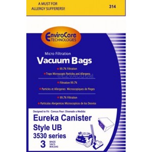 Eureka Canister Style B & S Single Wall Vacuum Bags 3 Pack 