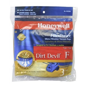 1Pk 3 Bags Genuine Dirt Devil Type-F Vacuum Cleaner Bags Part # 3200147001 