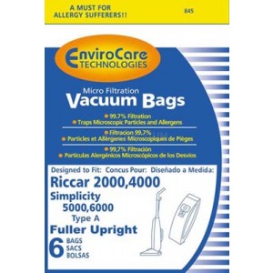 Riccar RSLP Supra Lite Plus Canister Vacuum Bags